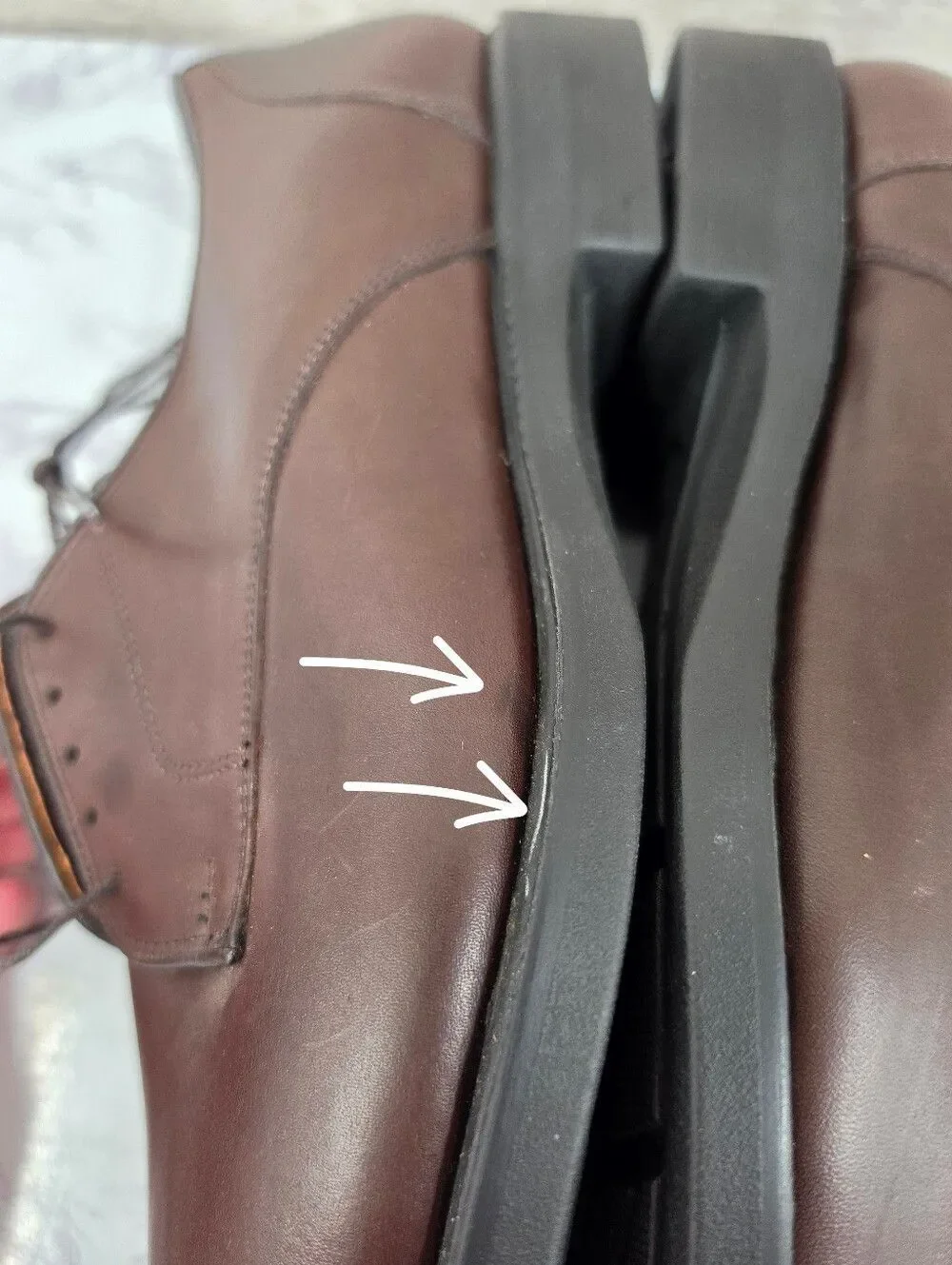 Allen Edmonds Oxford Men's Brown Leather Lace-Up Plain Toe Dress Shoes